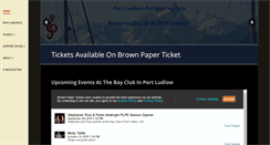 Desktop Screenshot of portludlowperformingarts.com